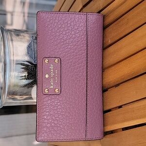 Kate Spade Purple Leather Wallet